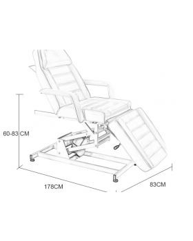 Косметологическое кресло "HZ-3673A" 1 мотор