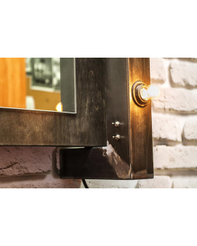 Мужское барбер зеркало "Andres" (с подставкой и подсветкой)