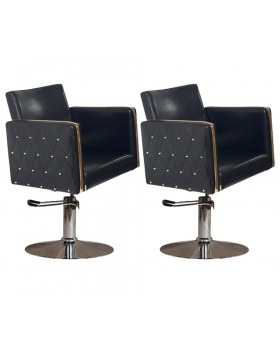 Парикмахерский комплект кресел "Голдиум Блэк Д"