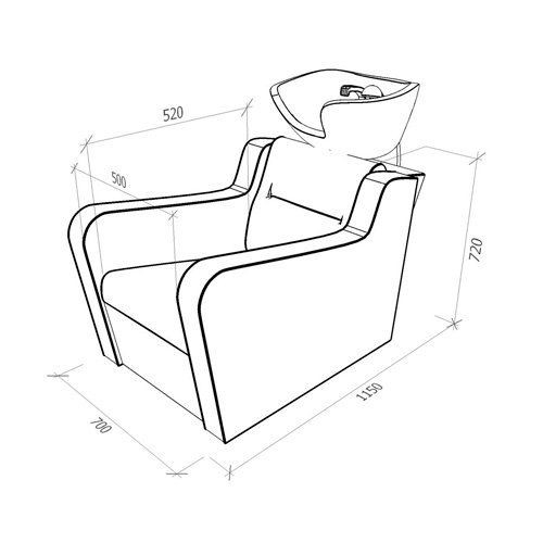 Мужская мойка барбер "Atlanta"