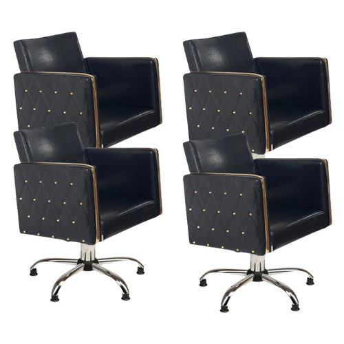 Парикмахерский комплект кресел "Голдиум Блэк П"